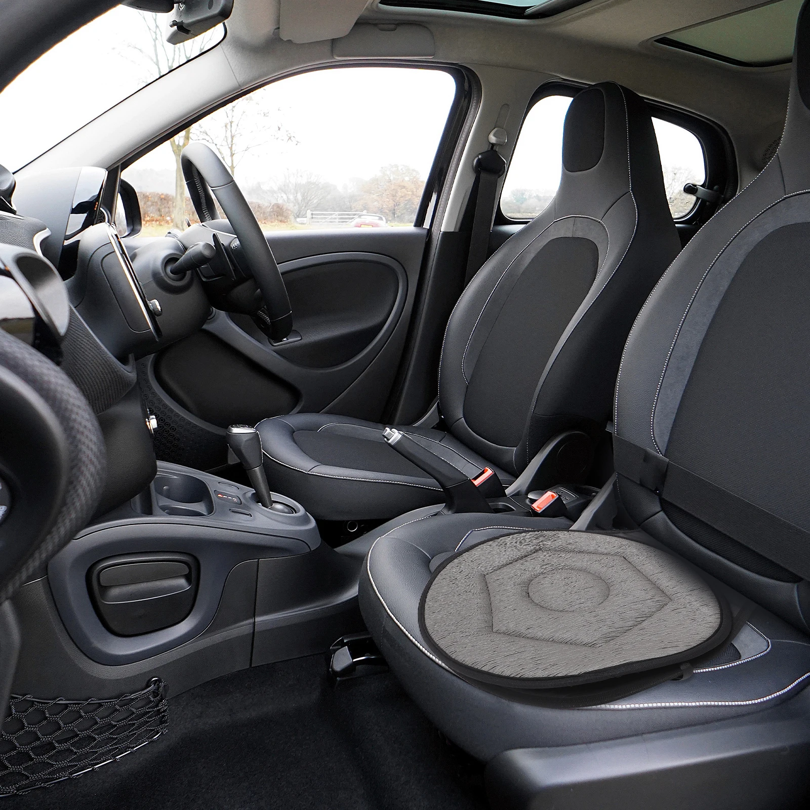 

Swivel Car Seat Cushion 360 Degree Rotating Ergonomic Non Slip Bottom for Home Office Chair Travel Portable Cloth Pad