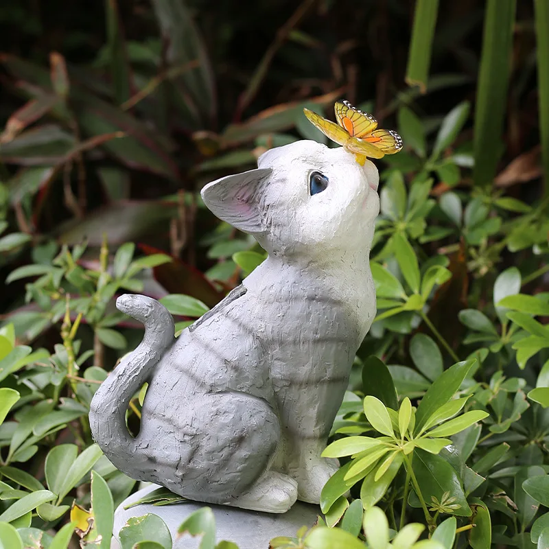 

Solar Cat Light Outdoor Courtyard Simulation Animal Decoration Yard Layout Waterproof Luminous Light in Wind Rain Without Fear