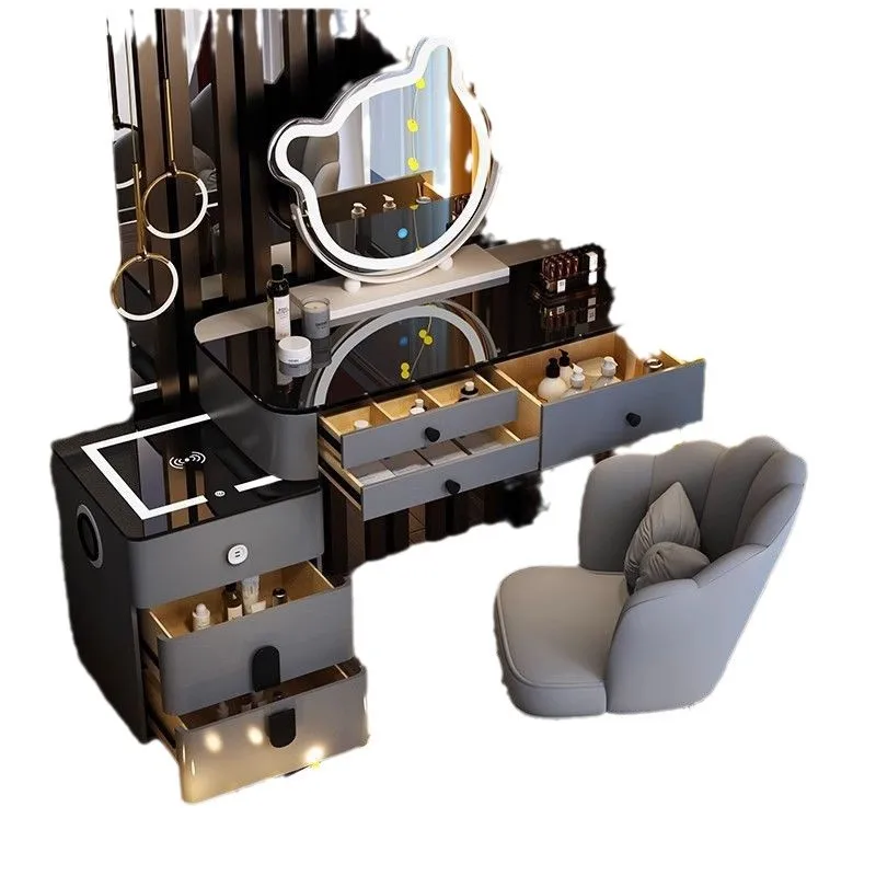 

Smart wireless charging, dresser, Nordic bedroom, dresser, light luxury, high-end feeling, multi-function and convenient