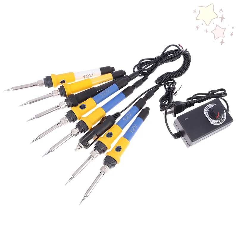 

DC 12V Portable Soldering Iron Low-voltage Car Battery 60W Welding Rework Repair Tools