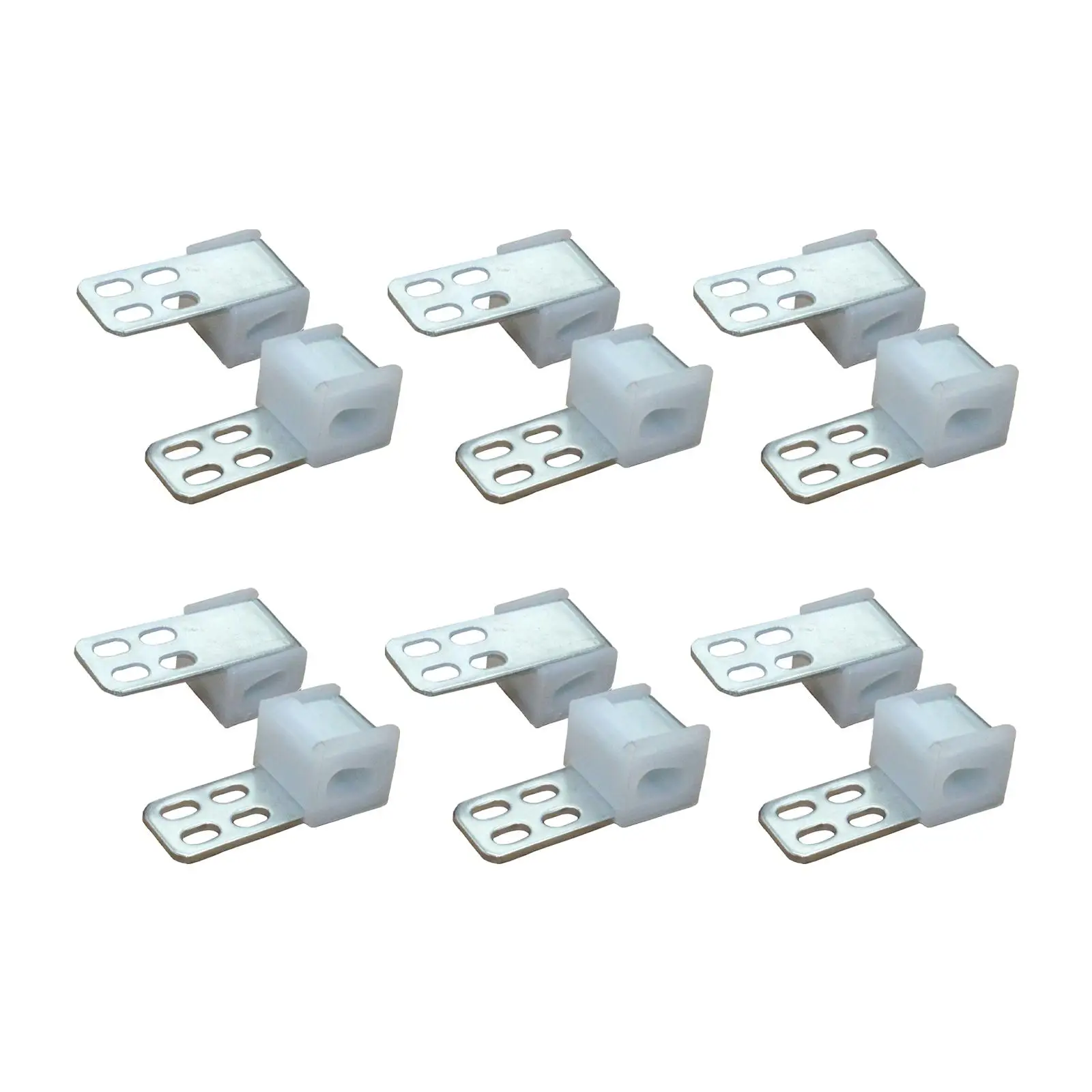 12 Pack Upholstery Clips 2.0mm Thickness Four-hole Couch Spring Repair Kits for Furniture Sagging Cushions Sofa Chair Chair Bed