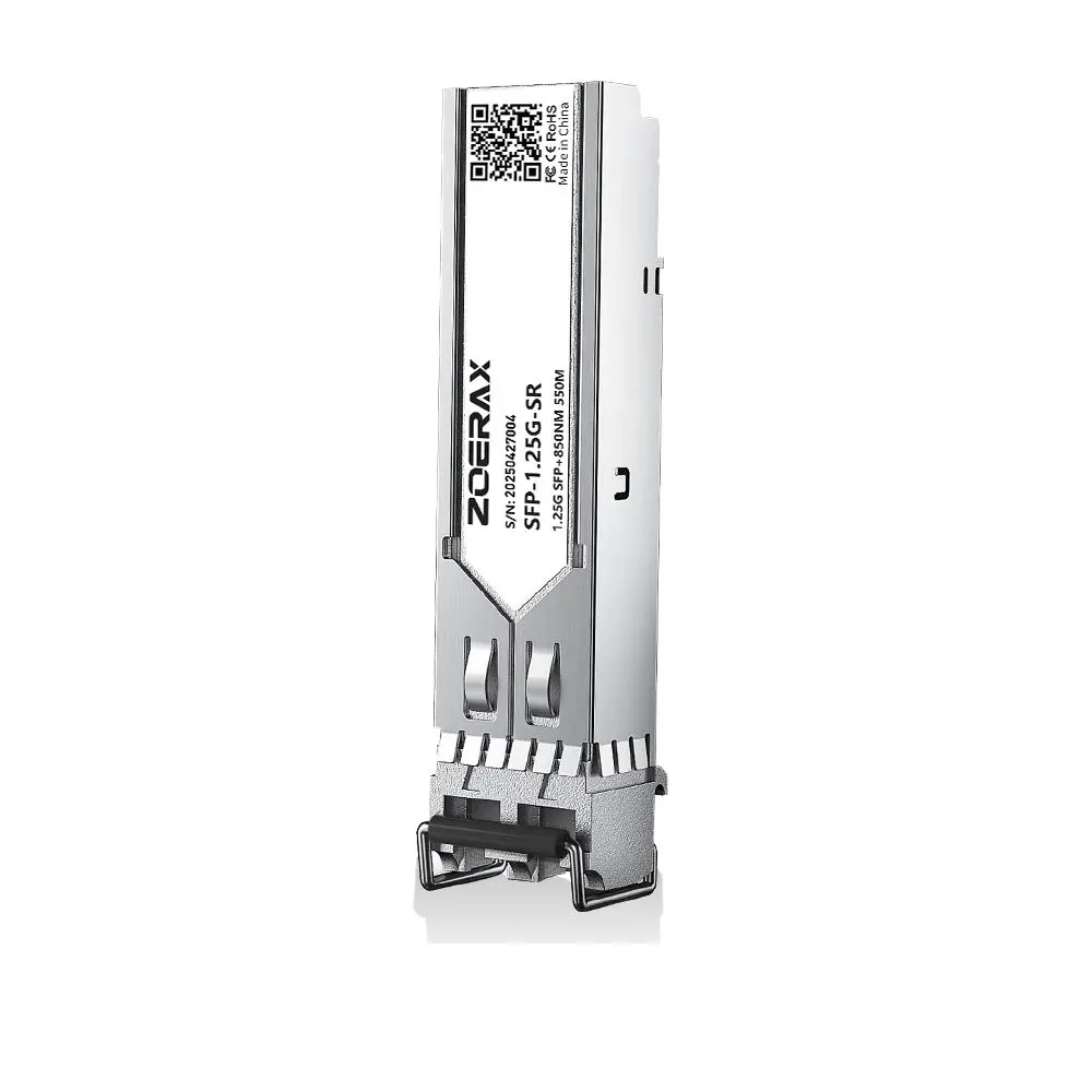ZoeRax 1.25/2.5/10G SFP Multi-Mode LC Duplex Transceiver-Modul 850nm 550/500/300m DDM Glasfasermodul Plug-and-Play