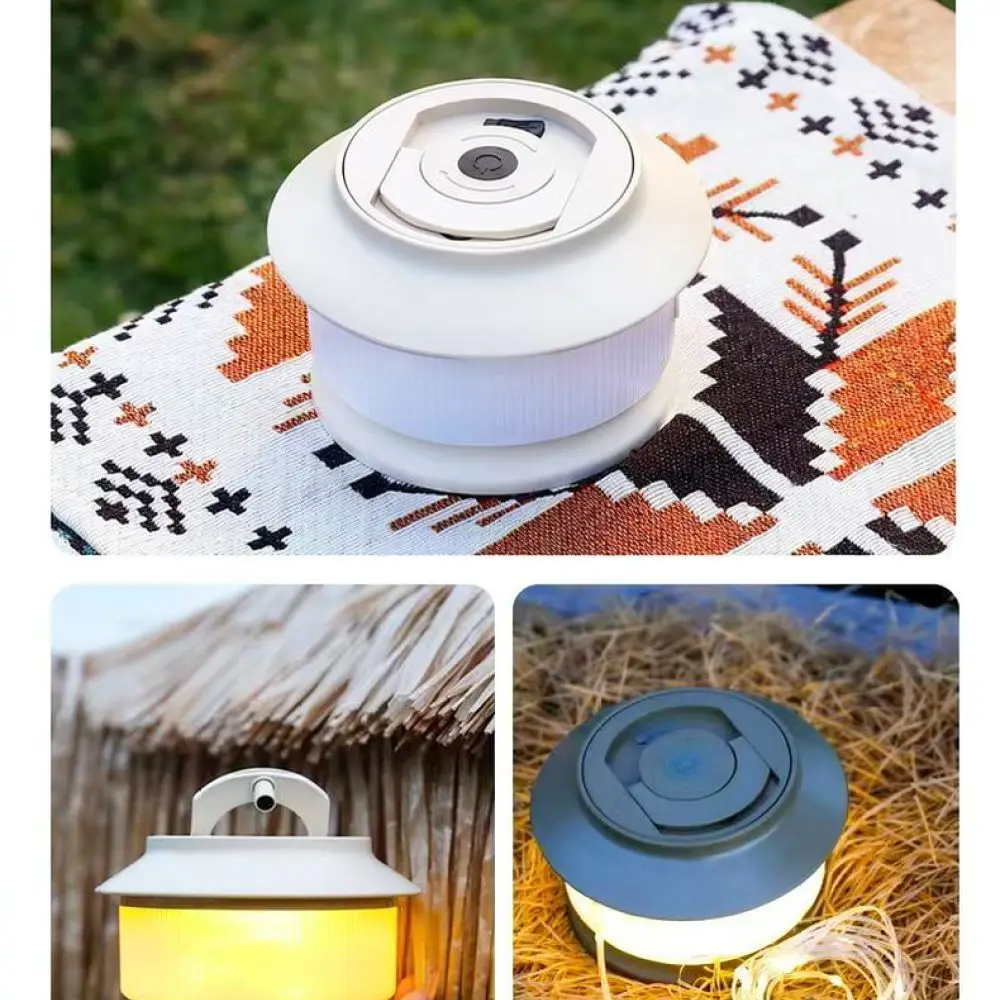 Portable Outdoor Camping String Light Retractable Tape Lamp Waterproof Atmosphere Lighting For Tent Hiking Garden Decoration