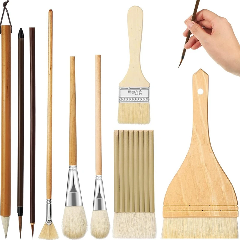 

Pottery Glaze Brushes Ceramic Brushes Set For Pottery Acrylic Watercolor For Rock Students Adults Kids