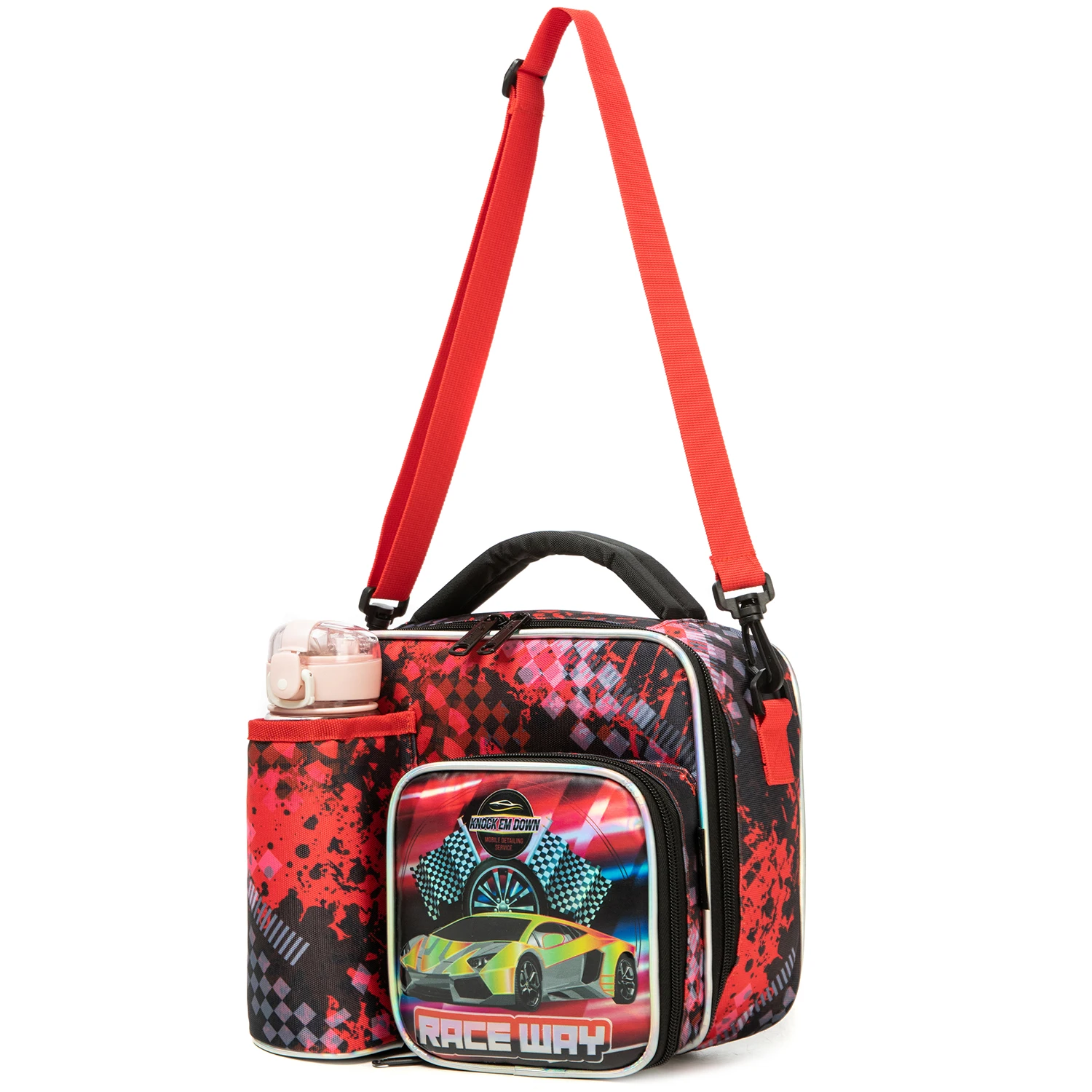 Boys Large Capacity Crossbody Bag with Multi Zipper Pockets for Picnic & Daily Use
