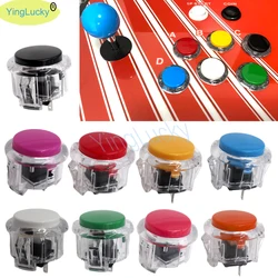 1pc Arcade Push Button 30mm 24mm transparent Buttons Game console Replacement Button For Arcade Machine