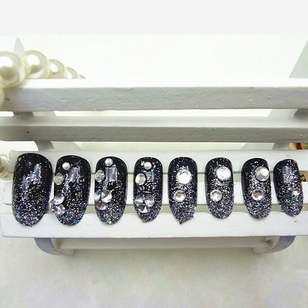 

24pcs False Nails Full Cover Manicure Designs Women Girls Fingernails Fashion Creative Nail Art Accessories Durable Non Toxic