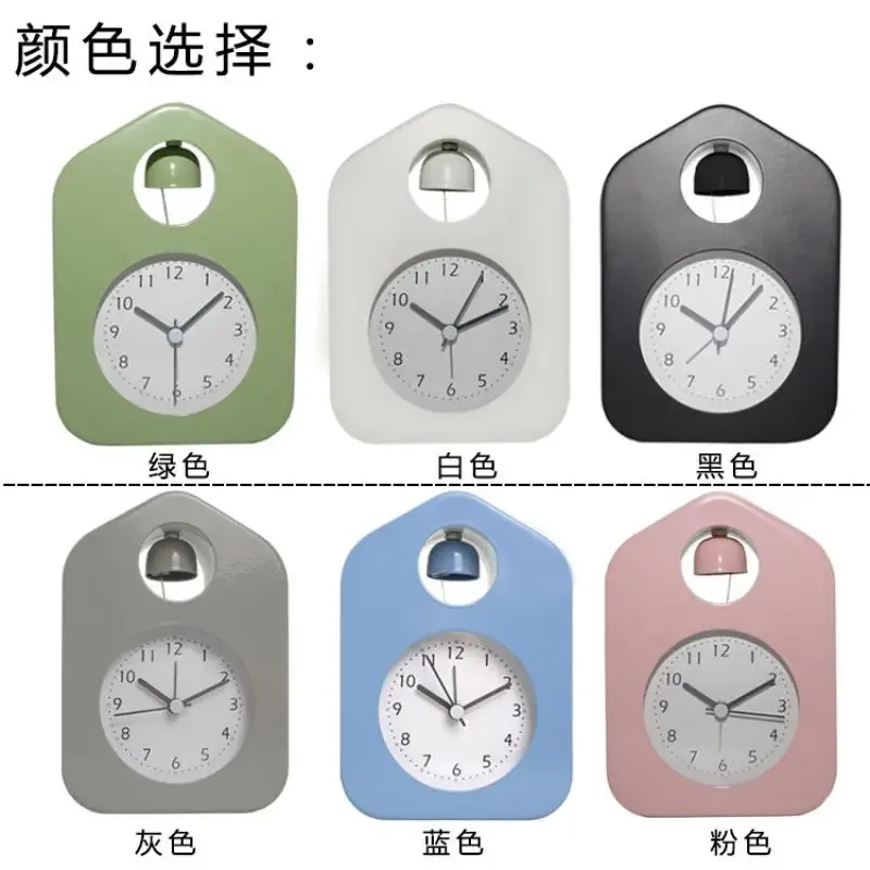 Nordic Fashion Cartoon Student Alarm Clock Iron Living Room Desktop Quartz Desk Clock Bedside