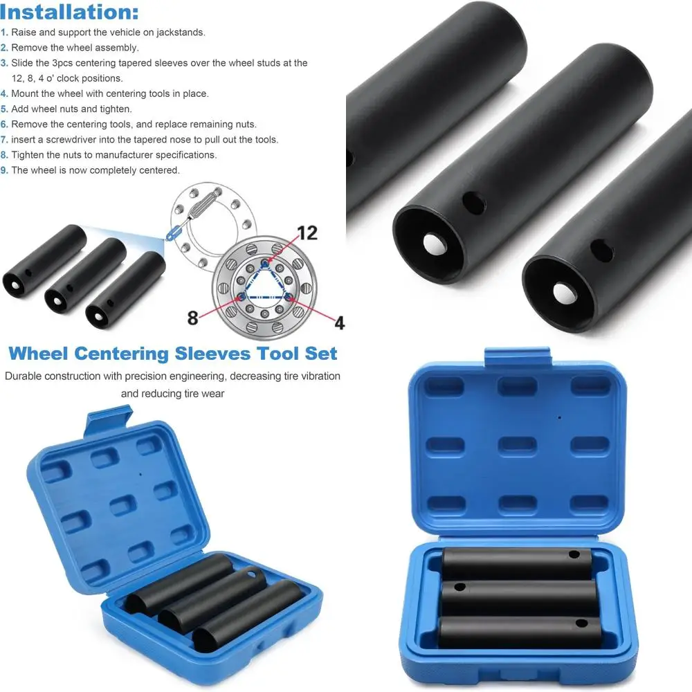 

3 шт., набор инструментов для центрирования колес, шпильки 22 мм для тяжелого грузового прицепа