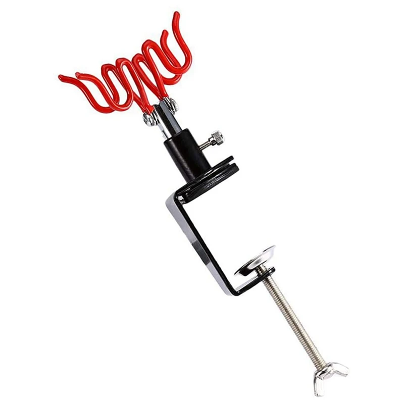 ABAE-soporte de almacenamiento con Clip, 2 piezas de aerógrafo Hobby, soporte de mesa de escritorio, accesorios de herramientas de aerógrafo