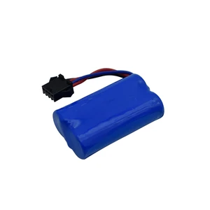 Şarj edilebilir lityum iyon pil plug-in SM4P, USB şarj aleti, 7.4 V, 1400mAh, 14500, püskürtme tabancası, su kamyonu, RC helikopter, oyuncak gemi ve aksesuarları pilin en büyük satışlarından 12'si 1400mah-no. 3