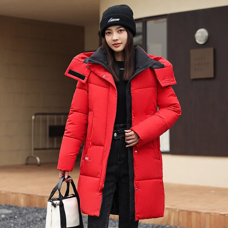 2023 Herbst Winter neue Mode lässig warme Jacke weibliche bisic süße Frauen Mäntel Dame Mantel Frau lange Parkas billig Großhandel