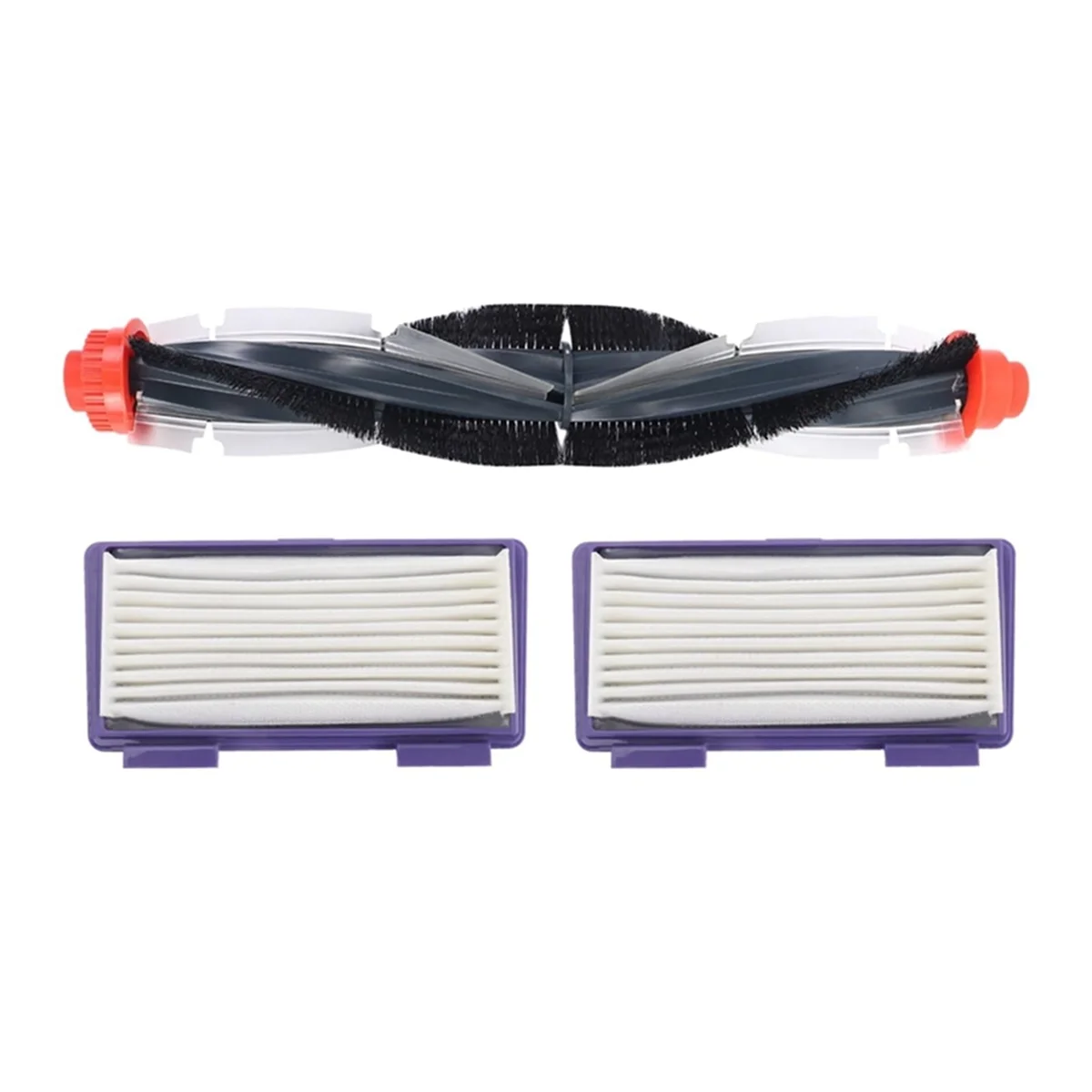 Replacement HEPA Filter Curved Combo Roller Brushes for Neato XV-21 XV Signature Pro XV-11 XV-12 XV-15