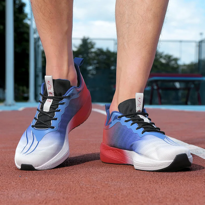 Sapatos esportivos unissex quatro temporadas moda sola grossa ao ar livre altura aumentando respirável resistente ao desgaste tênis de lazer de corrida