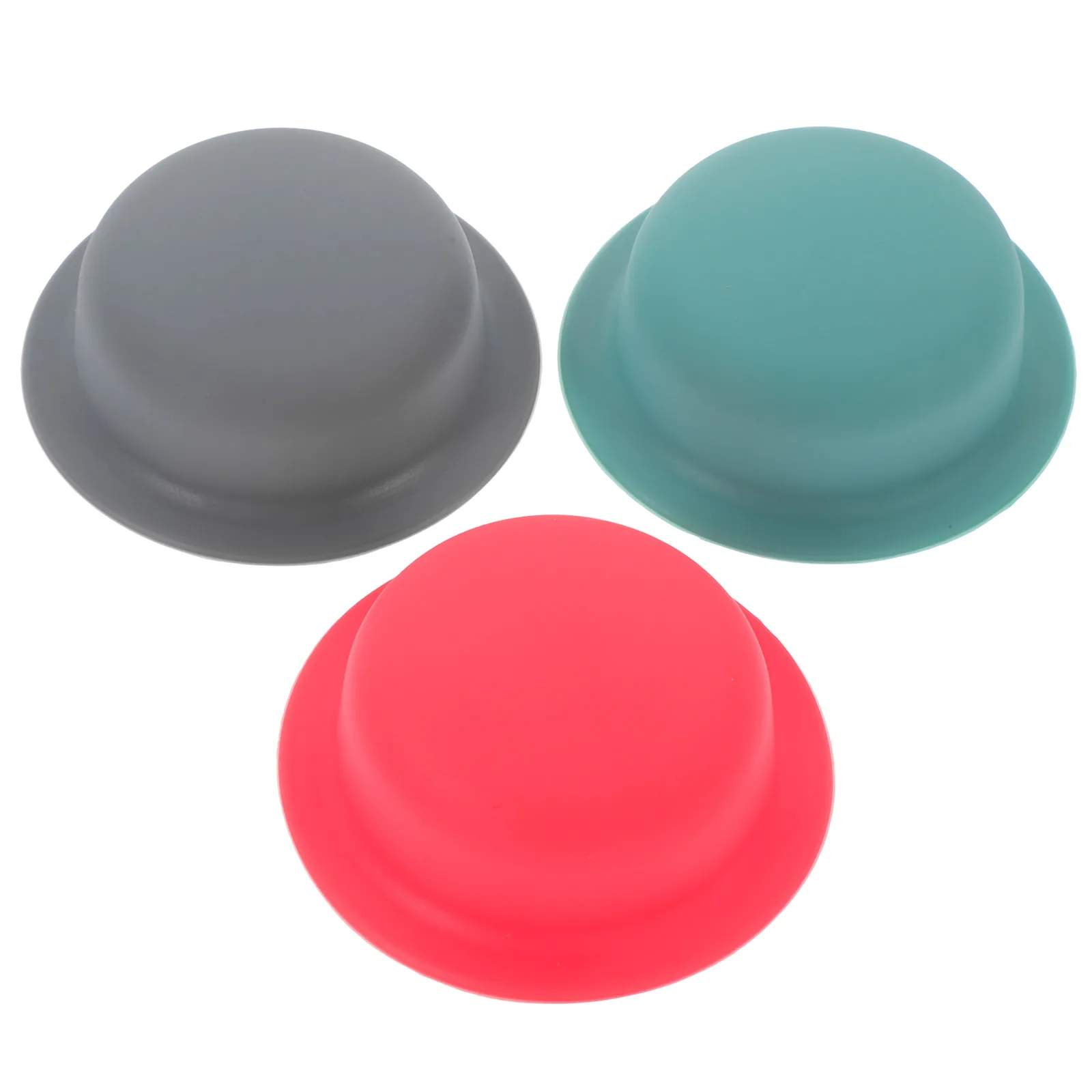 

3 Pcs Saucepan Lid Knob Anti-scalding Pot Cover Silicone Cap Oven Goohoochy Round