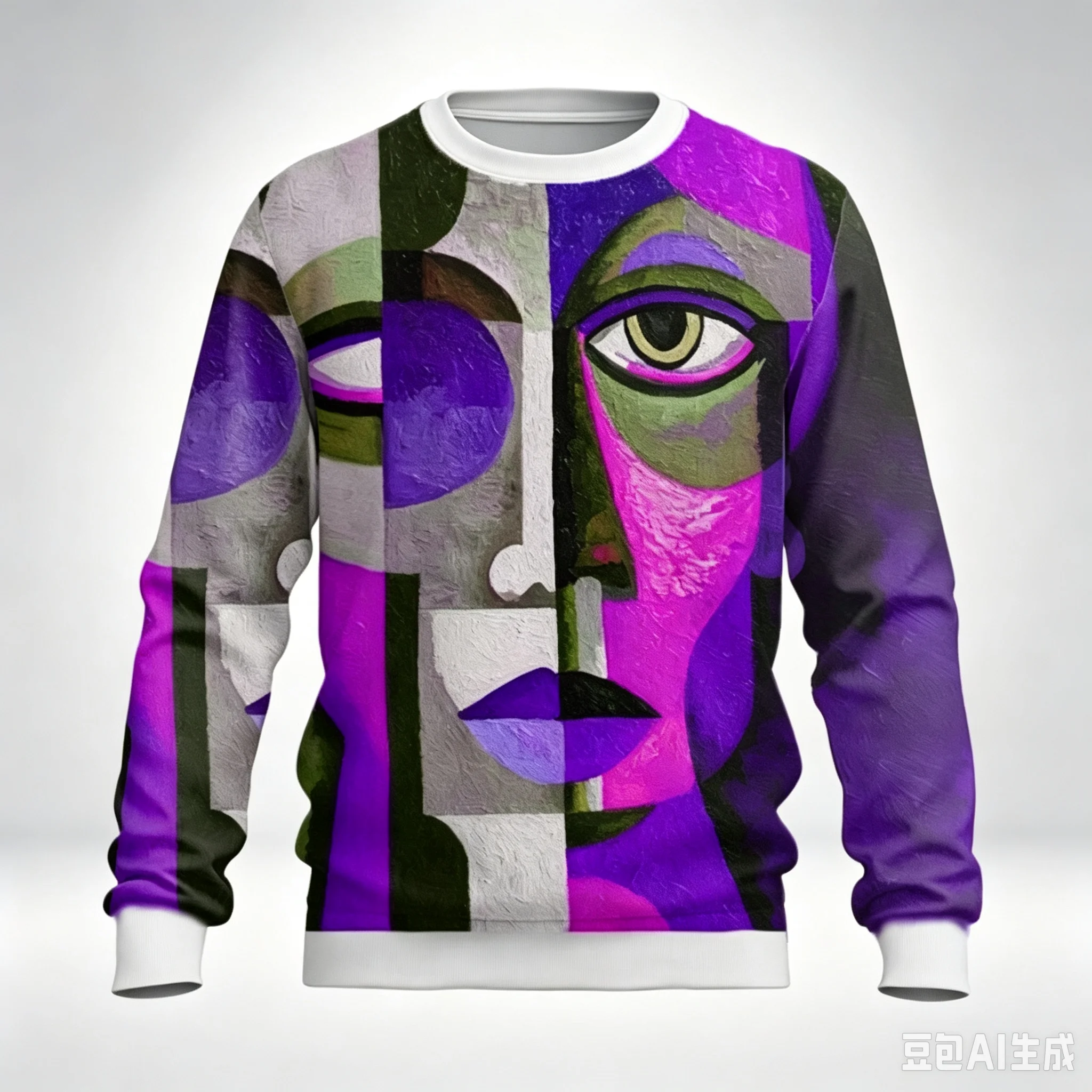 3D Printed Abstract Geometry Sweatshirt For Men Colorful Pattern Pullover Casual Loose O-Neck Long Sleeve Hoodies Unisex Tops