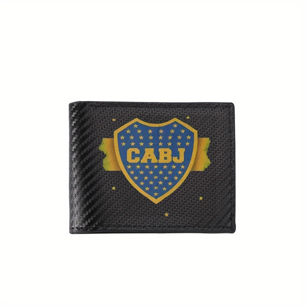 Shield stars stripes letters emblem symbol Men's Wallets Simple Business Modern Stylish Printing Design Gifts For Father Boyfrie