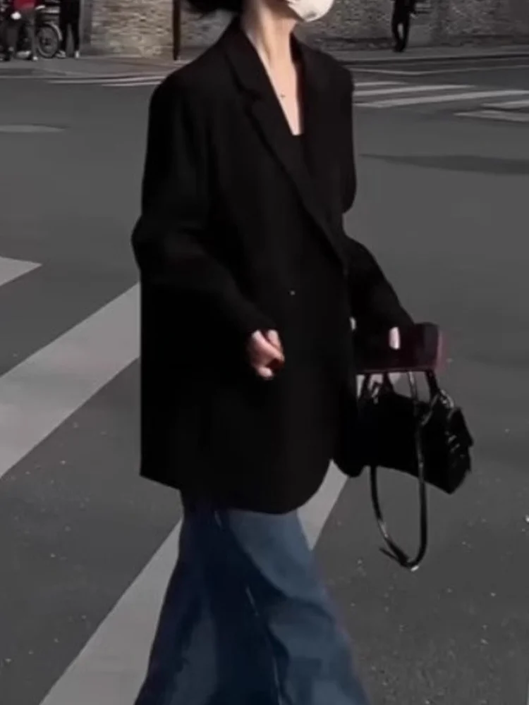 

Loose Casual Women's Suit Jacket Rouje Kefss Spring Autumn Commute Fashion Shape Pear Shape Rectangle Shape Long Sleeve