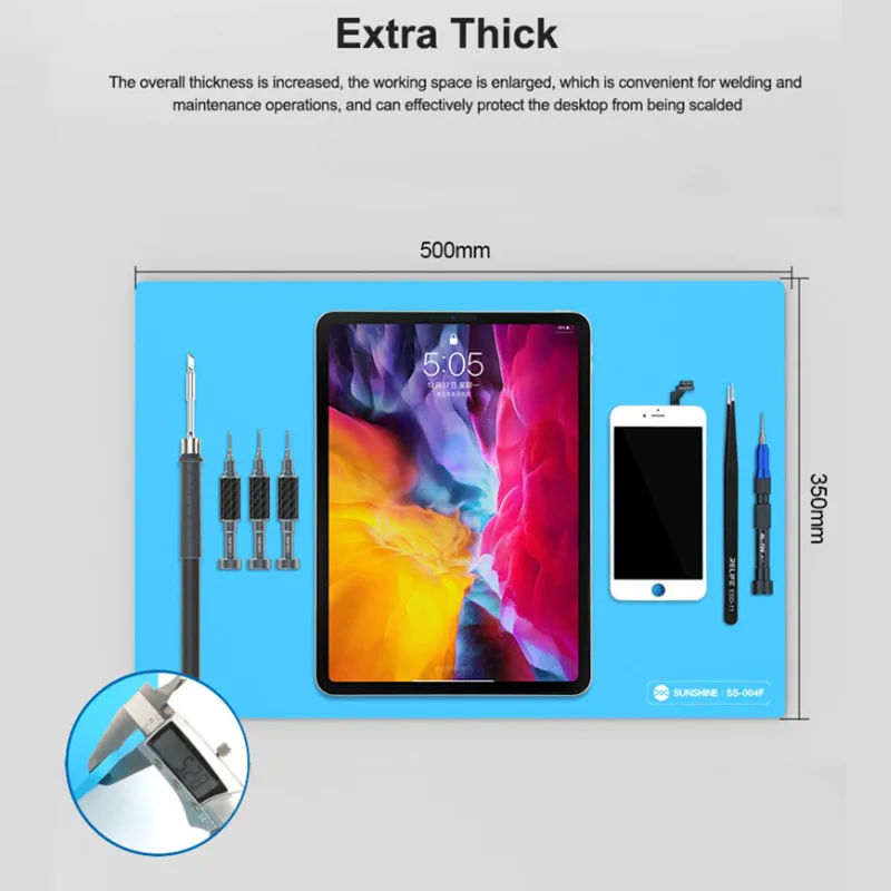 

SUNSHINE SS-004F Large High Temperature Resistant High-grade Thermal Insulation Pad for Mobile Phone Working Mat Repair Cushion