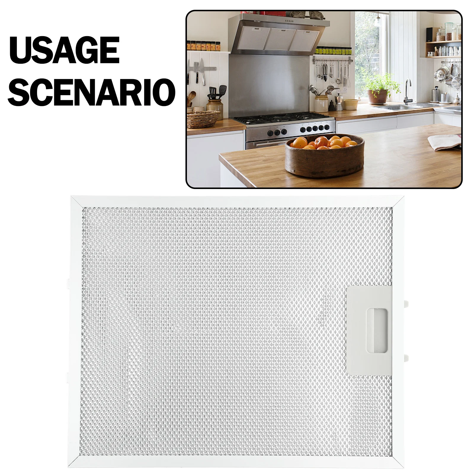 1PC Silver Cooker Hood 5-Layers Clean Filter Cooker Hood Filters Set Extractor Mesh Stainless Steel 318x258x9mm