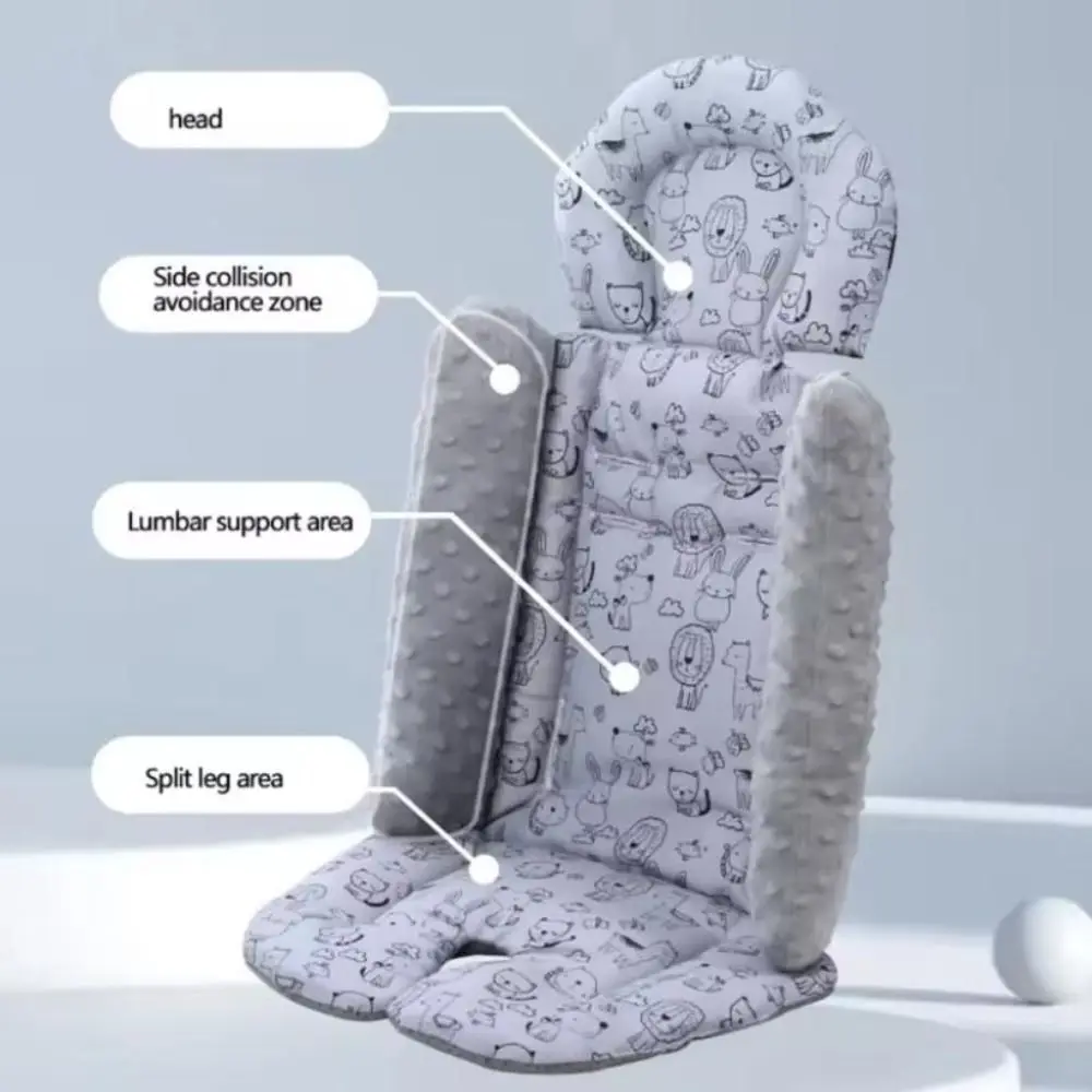 Padrão dos desenhos animados carrinho de bebê almofada acessórios carrinho de bebê almofada de assento de bebê carrinho de carro almofada assento de carro