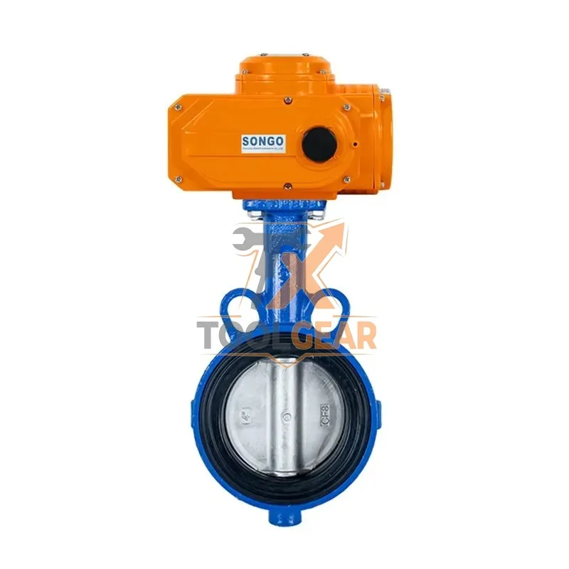 2026China*Factory* Wafer Type 2INCH DN50 ANSI Class 150 Cast Iron Modulating 4-20mA Electric Actuated Butterfly Valve