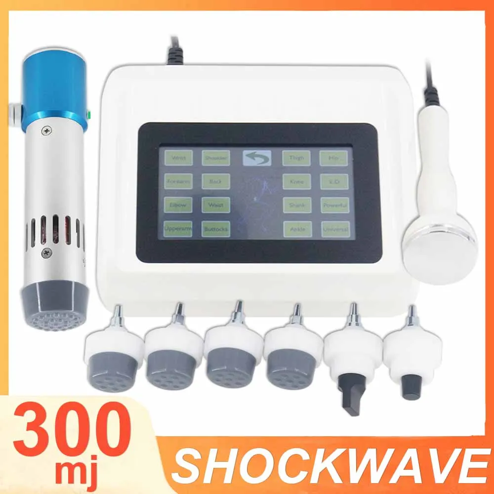 

300MJ Shockwave Therapy Machine For ED Treatment Relieve Shoulder Neck Pain Muscle Massage Physiotherapy Device Professional