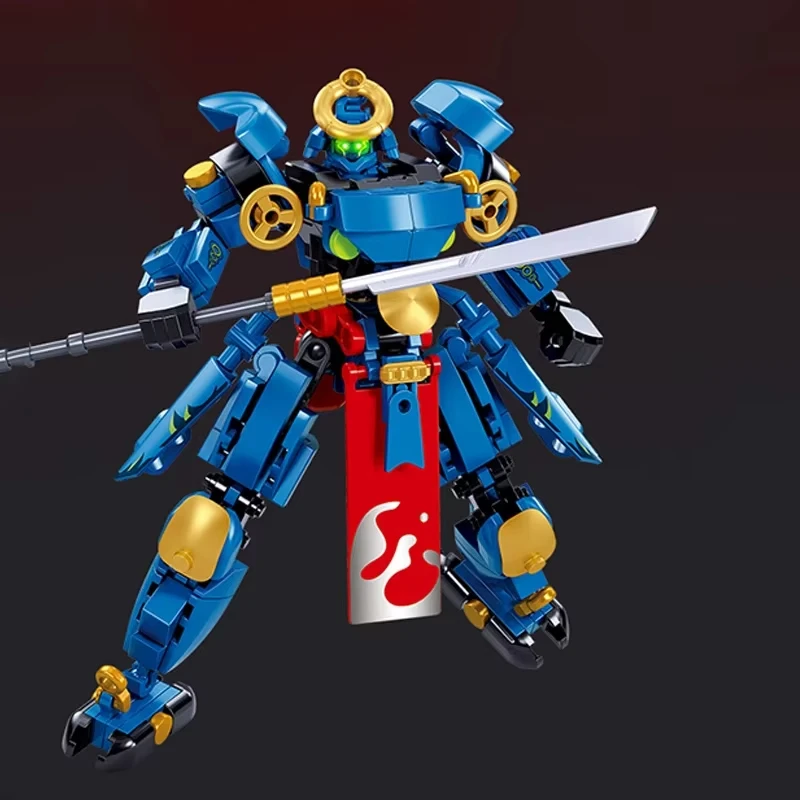 Hot Sluban Knight Armor Warrior Mecha Model Building Blocks Mech Deformation Robot Figure Classic Model Bricks Kids Toys Gift