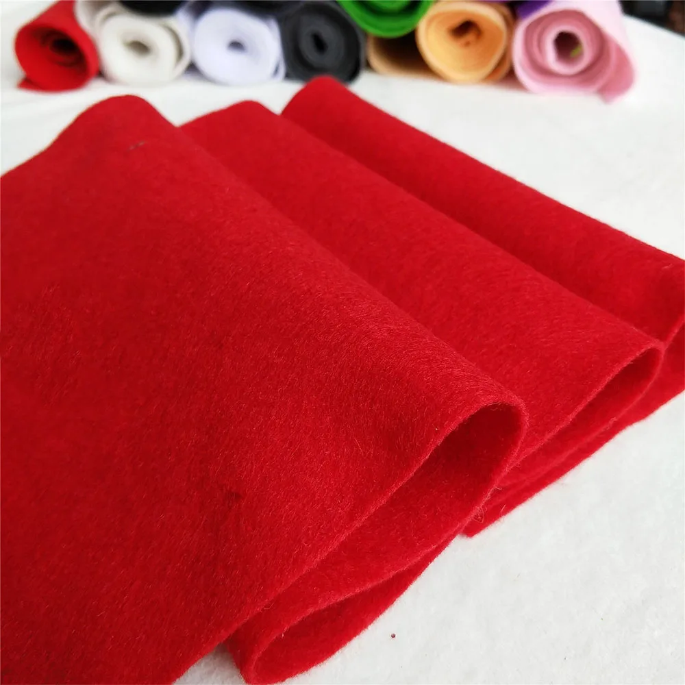 20x90cm veelkleurige zachte vilten stof niet-geweven vilten stof vel patchwork diy naaien pop ambachtelijke accessoires materiaal 1,4 mm dik