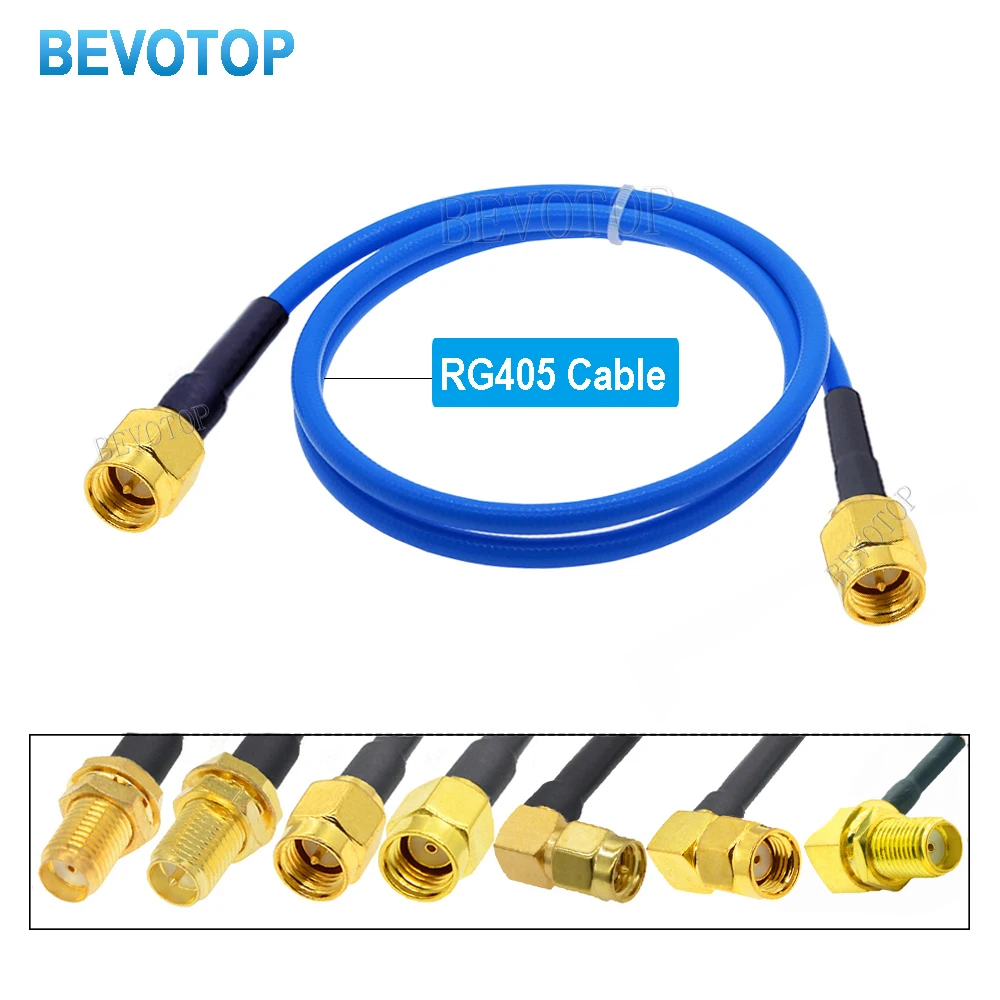 Câble coaxial RF RGconférence SMA mâle vers SMA mâle, câble de test mort élevé, 086, 50ohm