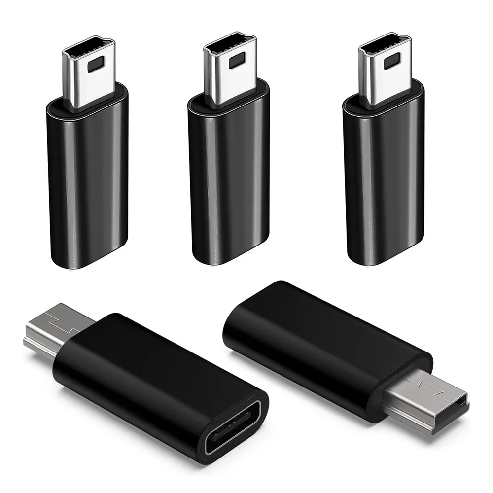 Adaptador USB C para Mini USB (2/3/5 unidades) cabeça fêmea tipo C para mini cabeça USB macho usada para telefones celulares câmeras PSP MP3GPS R