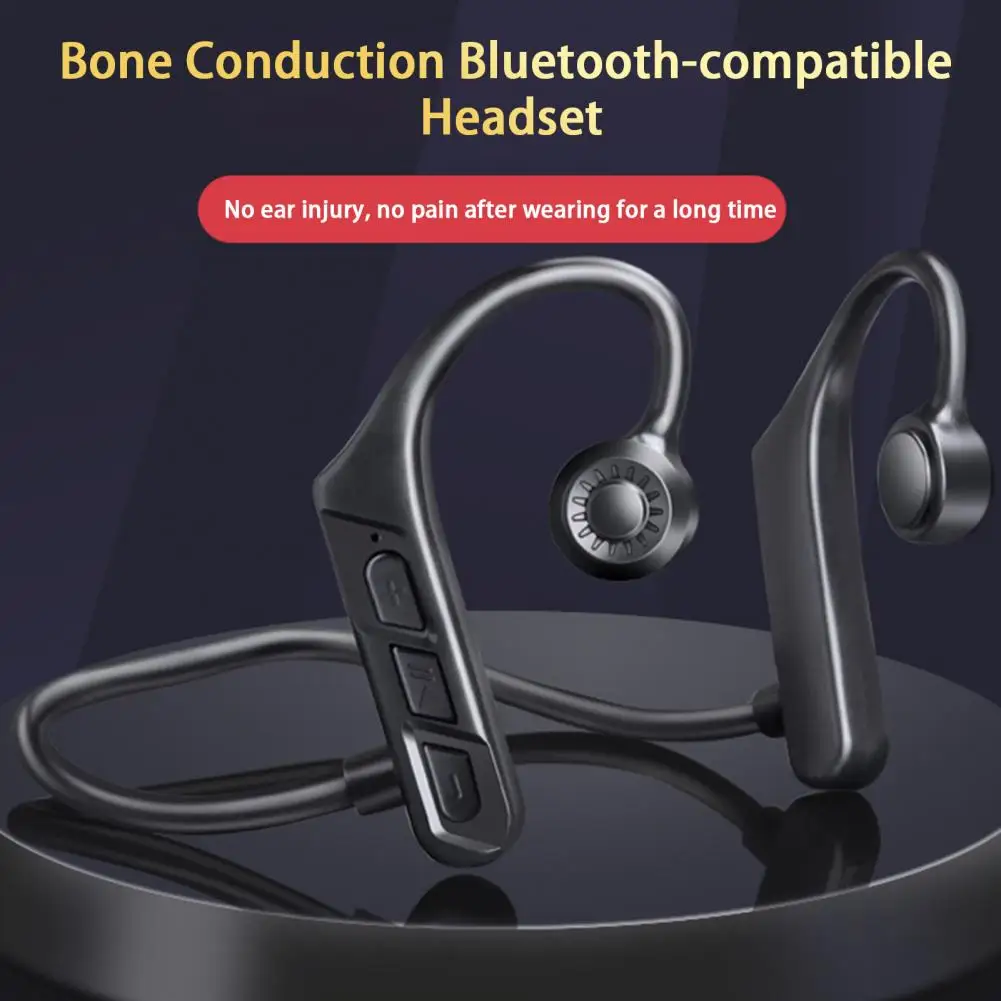 Wireless Earphone Noise Reduction Long Standby Time Automatic Connection Waterproof Bone Conduction Bluetooth-compatible Headset