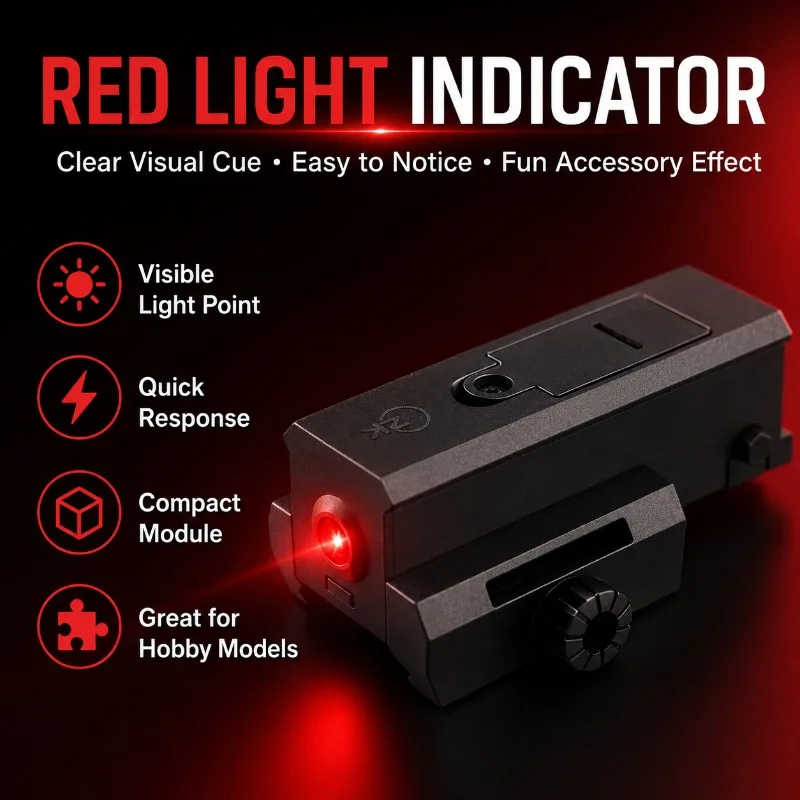 Thin Nylon Base Plastic Game Accessory Space‑Saving Structure with Red Luminous Indicator
