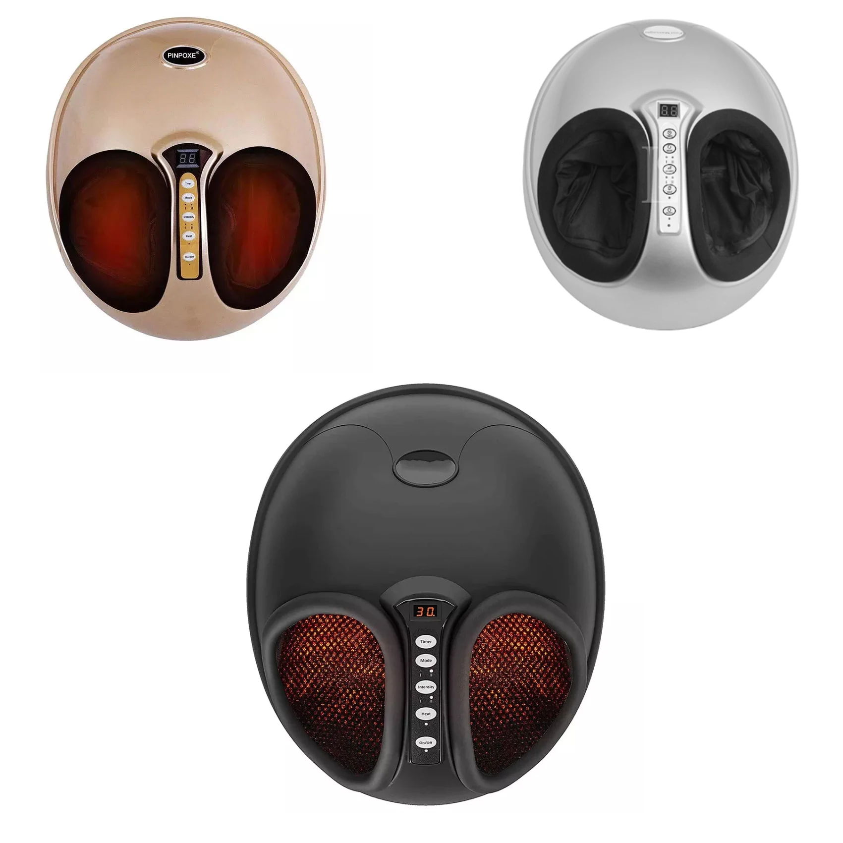 

Black Electric Shiatsu Heating Roller Foot Massager Improves Blood Circulation-Walmart Exclusive Product