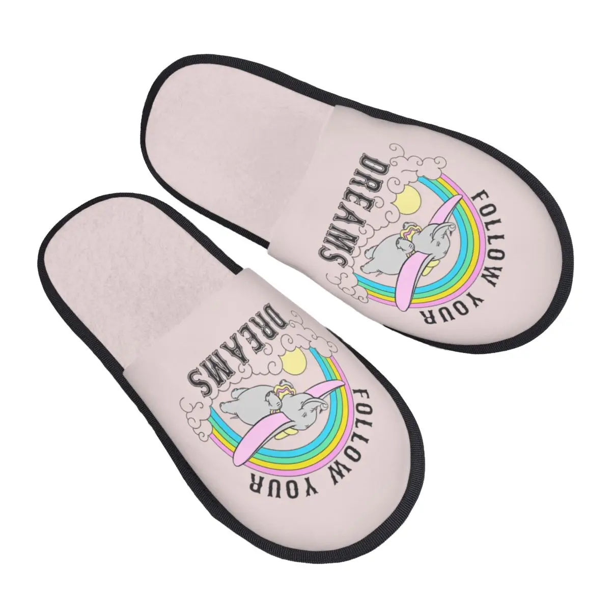 

Пользовательские гостевые тапочки Dumbo для спальни, женские домашние тапочки с героями мультфильмов