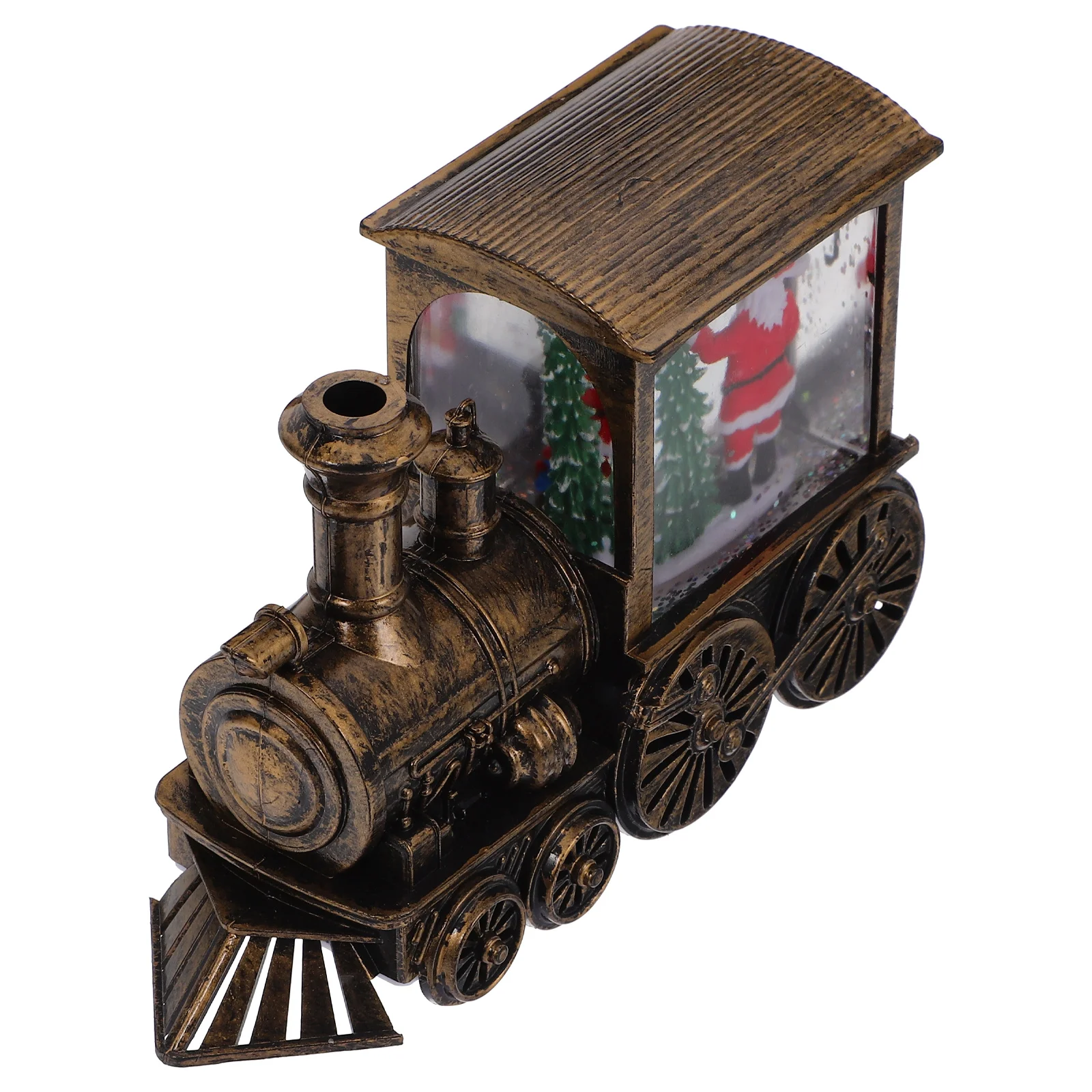 

Glowing Train Head Ornament Festive Christmas Table Centerpiece Decorative Light For Home Party Indoor Decoration