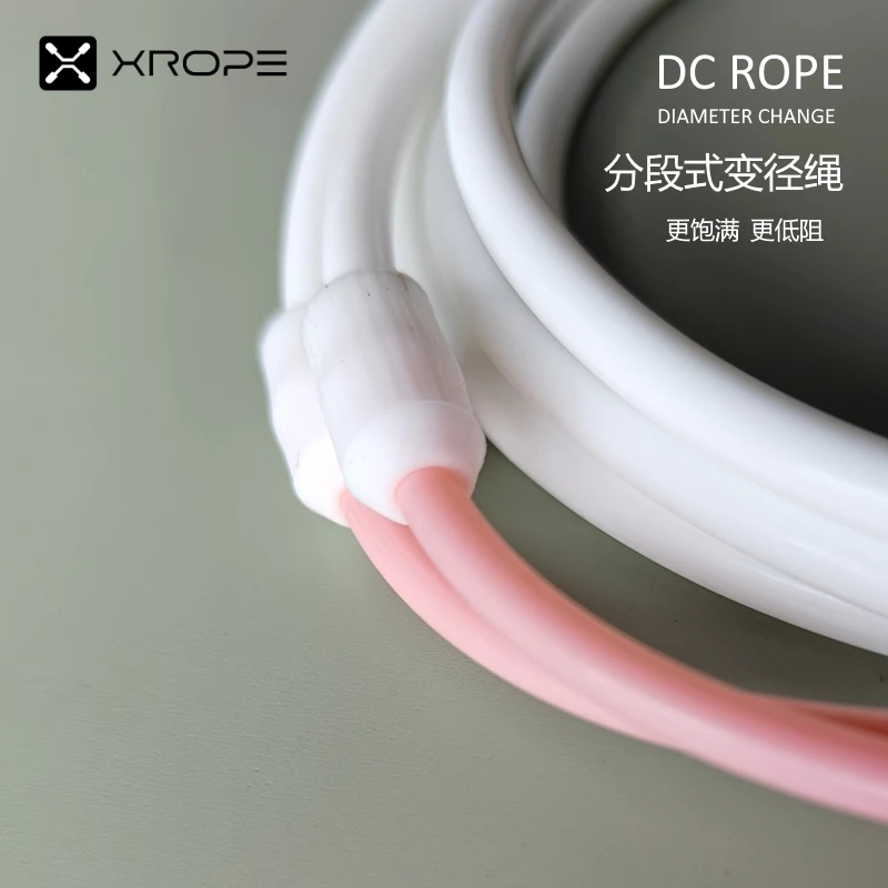 4.8mm to 3.5mm rope diameter change TPU material low air resistance anti slid rubber coat jump skip rope crossfit skipping