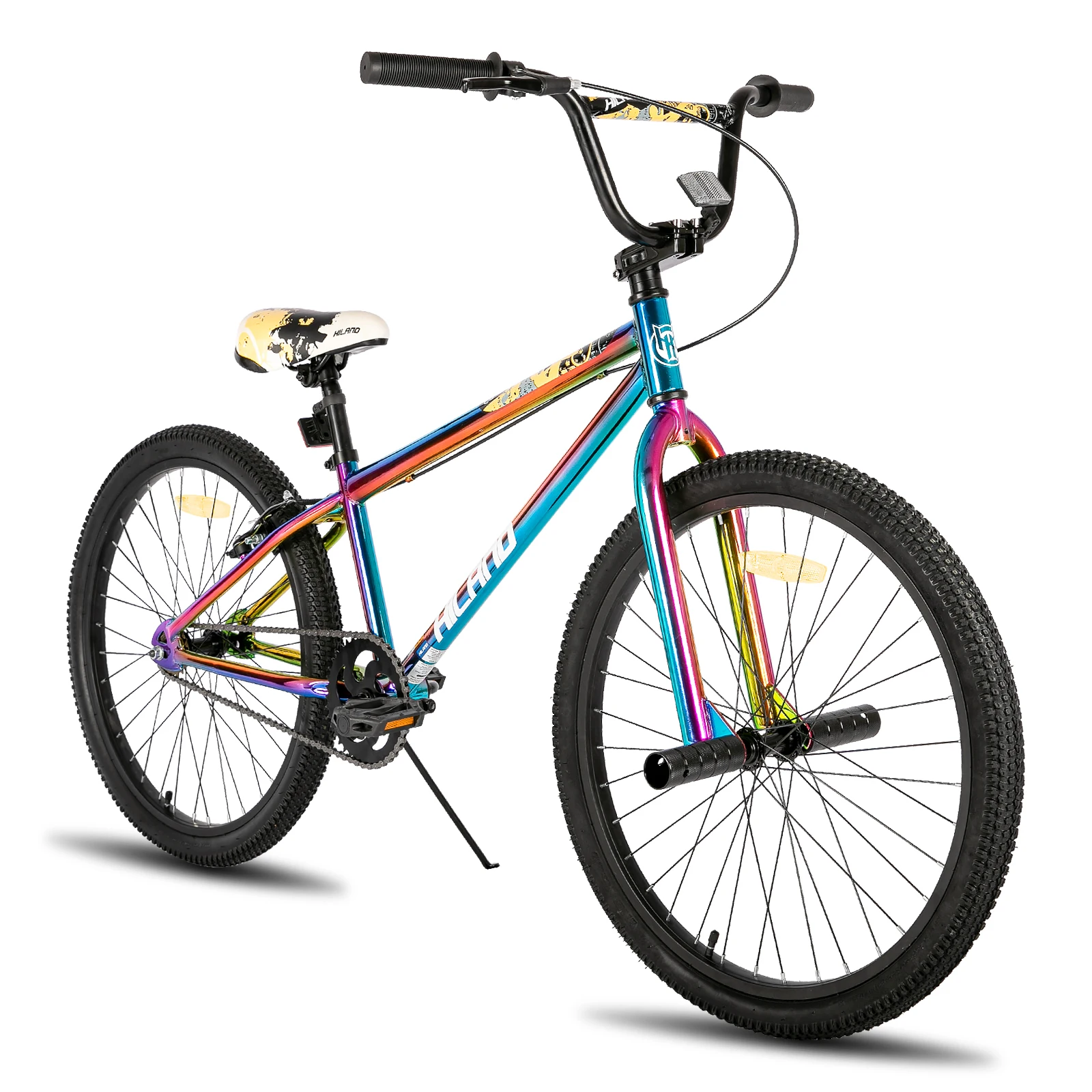 Hiland 24 26 Inch BMX Bike for for Teen Bike and Adult Bikes, Beginner-level