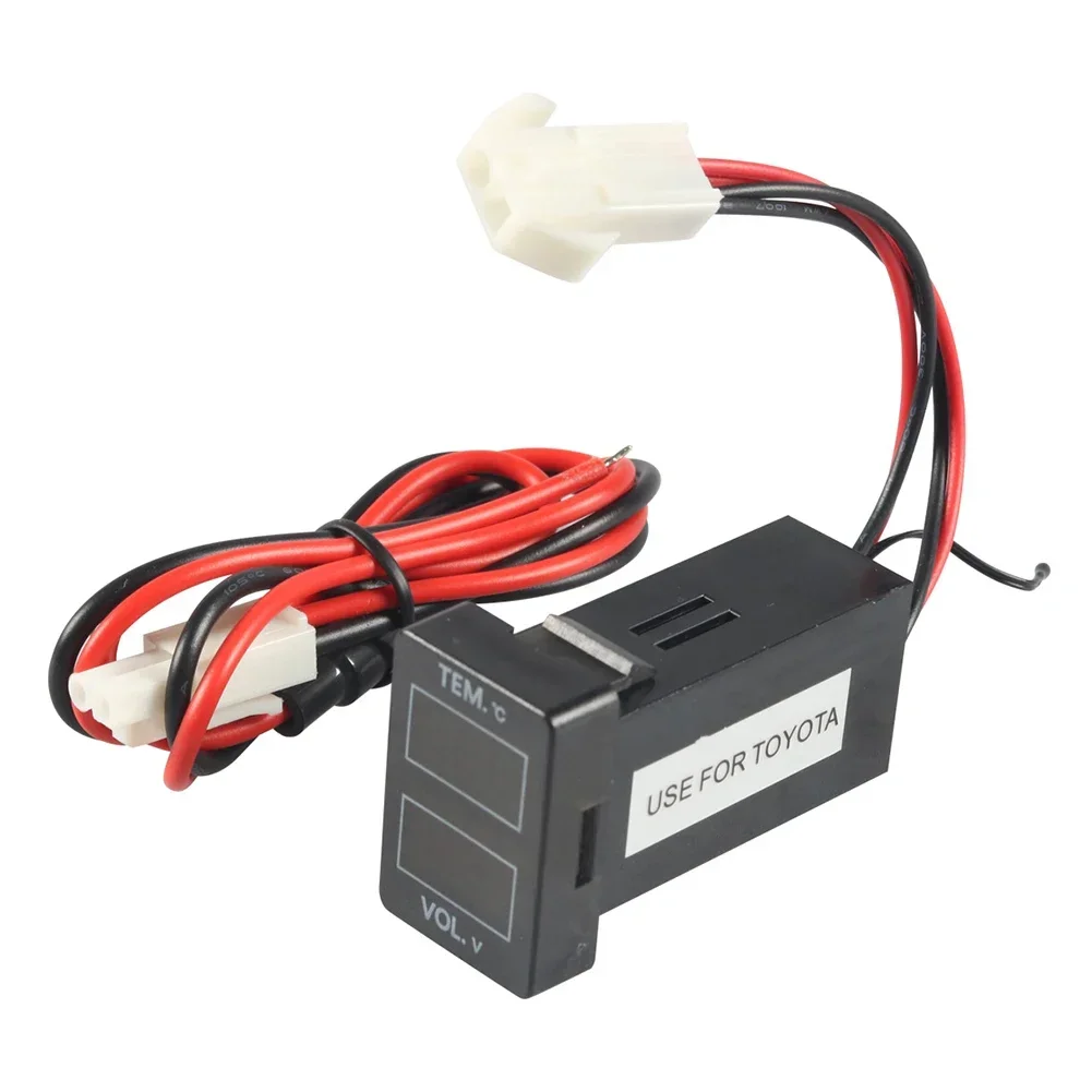 

Высокое качество, новый практичный удобный дисплей, цифровой автомобильный цифровой вольтметр, установка 55x23x33 мм, температура