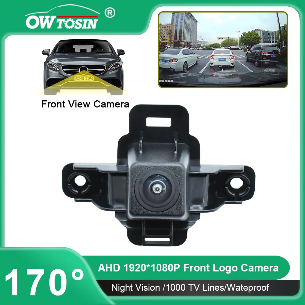 170° AHD 1080P Fisheye Lens Vehicle Parking Car Camera For Subaru Forester SK 2019 2020 2021 2022 2023 Front Logo View Camera