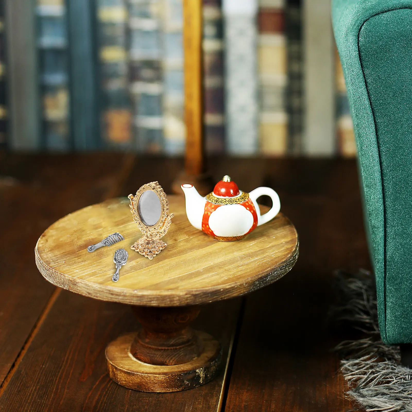 

1 Set Mini Mirrors Miniature Mirrors for Kids Pretend Play Highly Simulated Mini House Accessories Decoration Ornaments