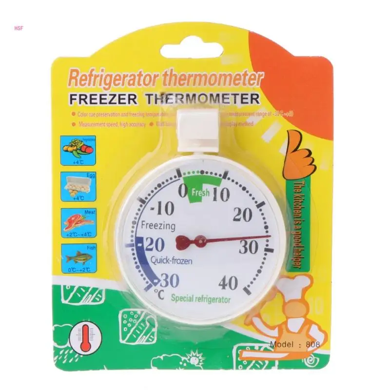 Refrigerator Thermometer for Home Hospitals Supermarkets Use Ensure Safe Storage -30°~40°C Wear-resisting Accurate