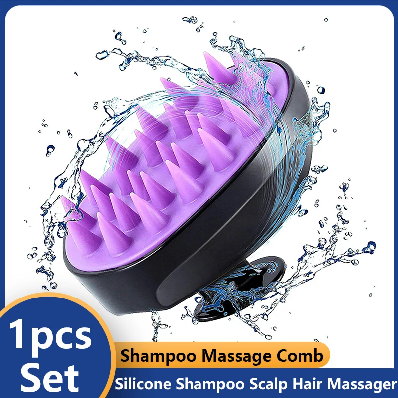 

Silicone Shampoo Scalp Hair Massager Shampoo Massage Comb Bath Massage Brush Scalp Massager Hair Shower Brush Comb Care Tool