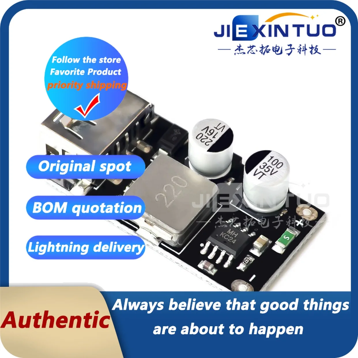 USB celular cobrando Pad, DC Buck módulo, carga rápida, QC2.0, QC3.0