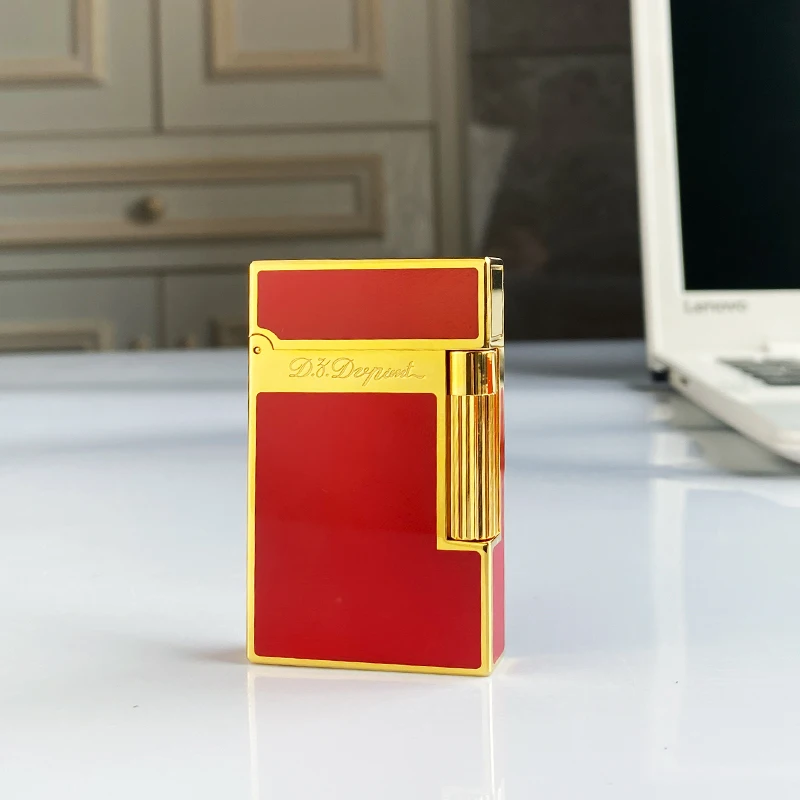 

New commemorative edition single and double flame luxury lighter Ping Sound natural paint cigarette smoking butane lighter 16080