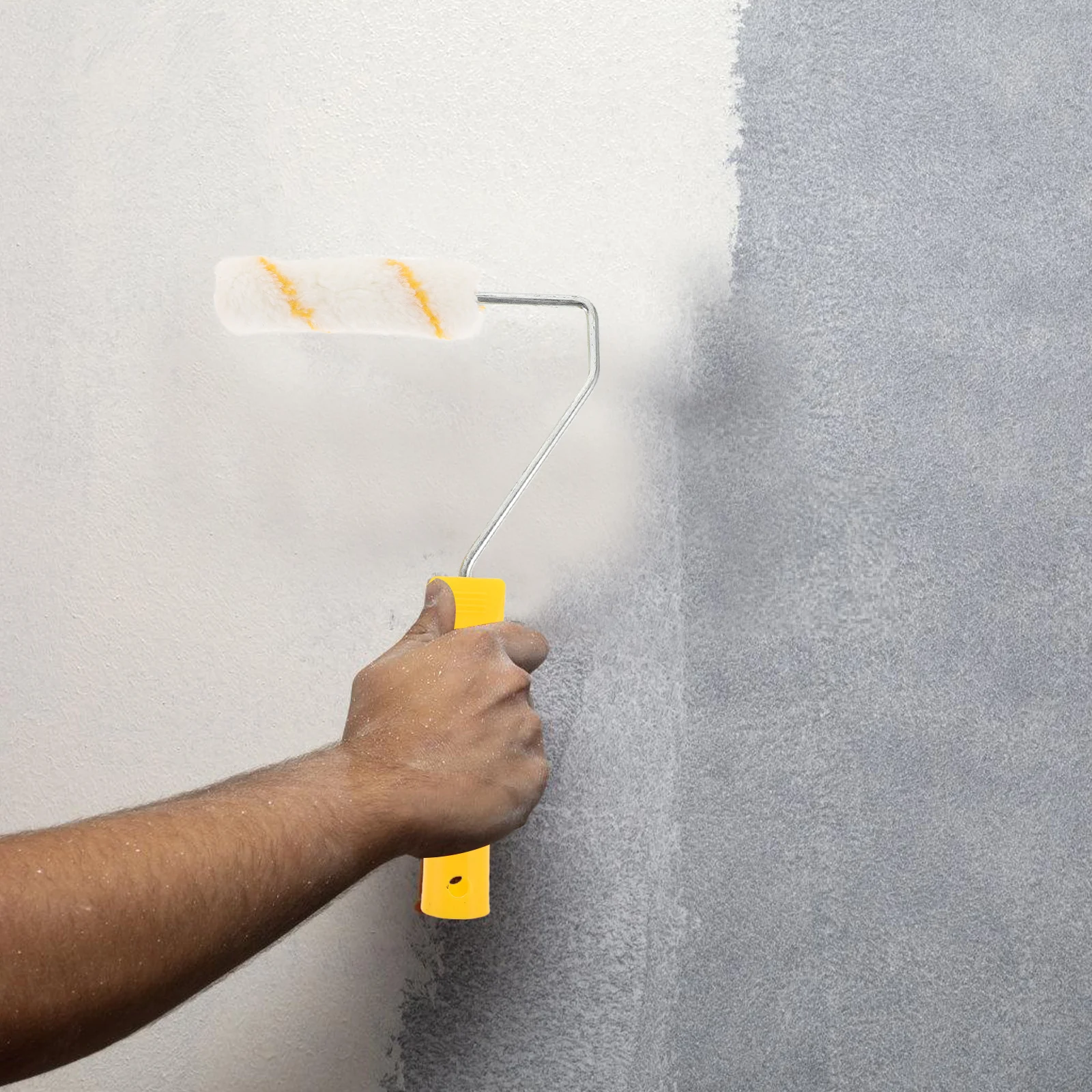 1 conjunto de rolos de pintura de 4 unidades, kit para paredes, armários, pisos, uso versátil com tintas à base de óleo e água, rolos de pintura