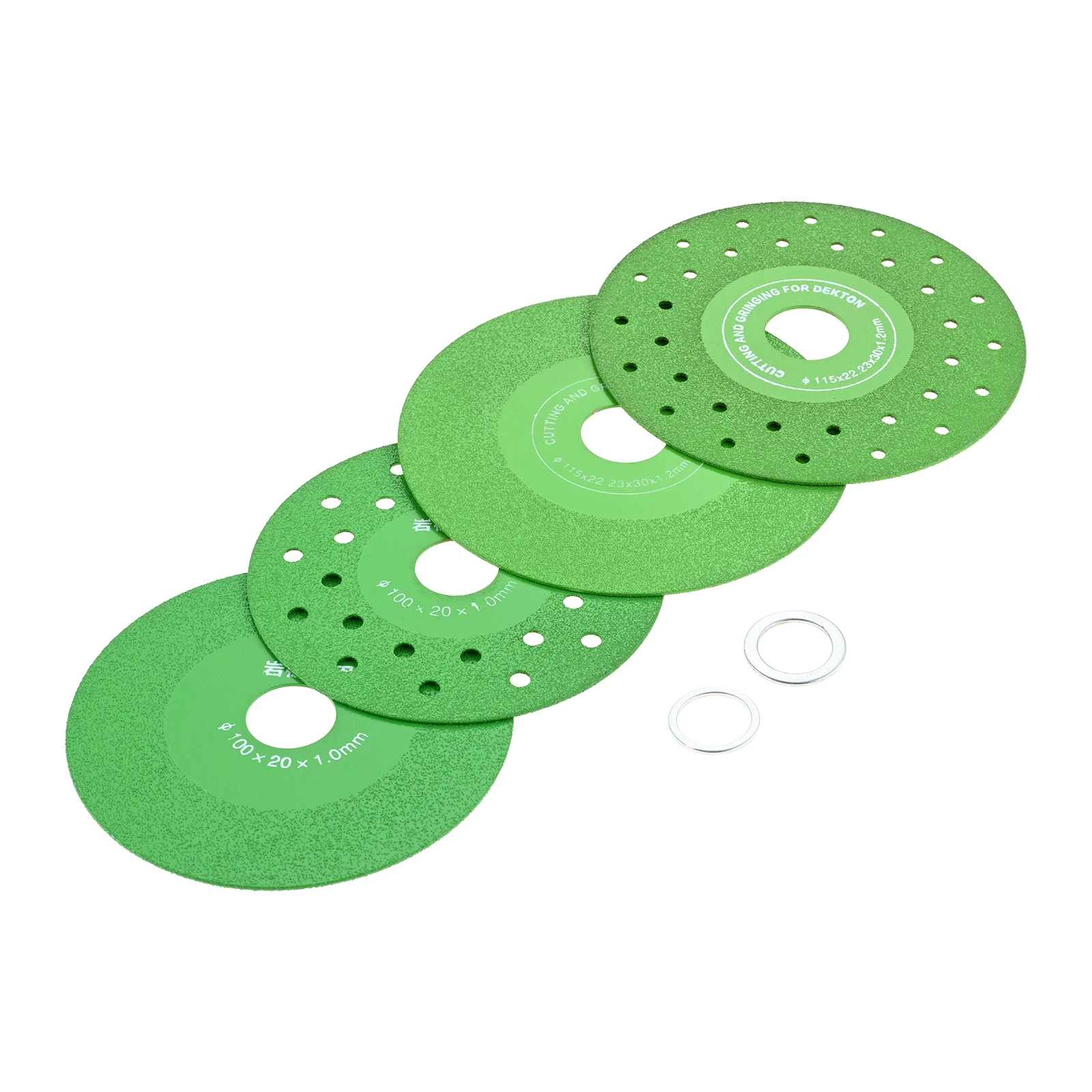 3Pcs Rock Slab Diamond Grinding Discs 1.2'' Diamond Ultra Width 7/8