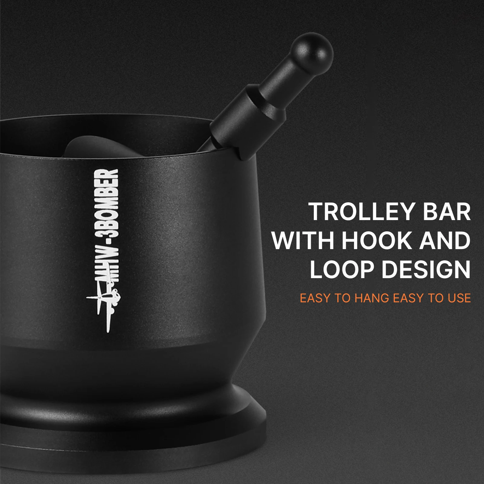 MHW-3BOMBER 58 مللي متر سبائك الألومنيوم مسحوق القهوة المنتقى الجرعات كوب مع حلقة الجرعات أعمى شاكر مسحوق القهوة استقبال الحاويات