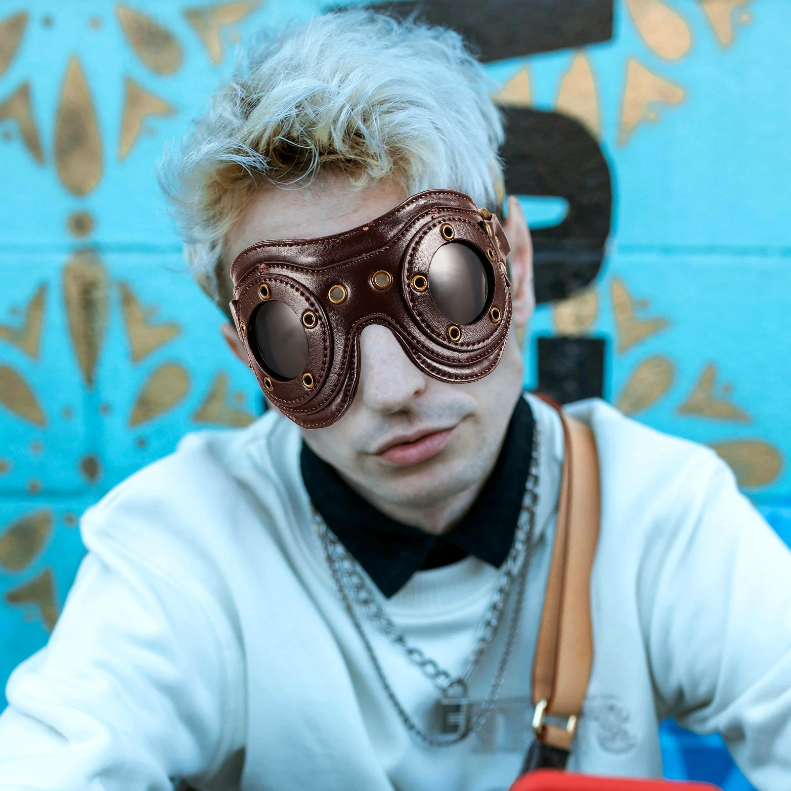 

Vintage Punk-Style Retro Goggles For Men Women Steampunk Party Festival Halloween Cosplay Prop Goggles Costume Novelty