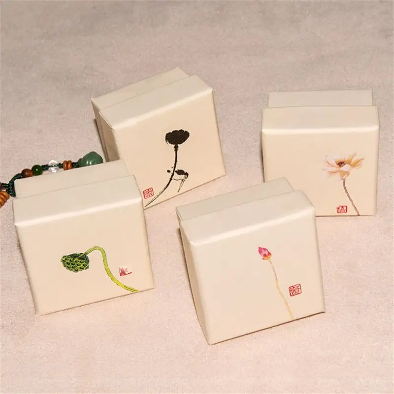 Pendant Box Simple But Not Simple Art Paper Cardboard Party Gift Box Gift Box Neat Trimming Rice White Sachet Packaging Box